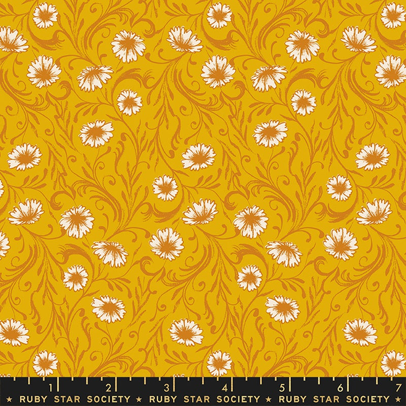 {New Arrival} Moda Ruby Star Society Reading Nook Chamomile Goldenrod