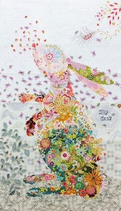 {New Arrival}Laura Heine Hip Hop Rabbit Collage Pattern