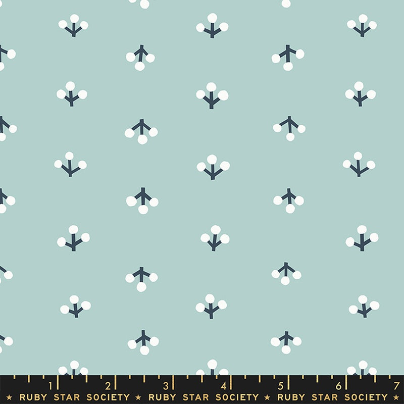 Moda Ruby Star Society Petunia Sprigs Lily Pad