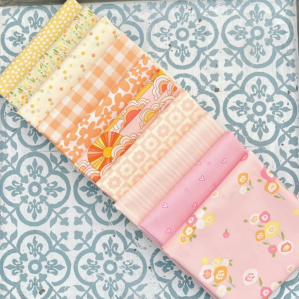 {New Arrival} Art Gallery Fabrics Curated Bundle Fat Quarter Bundle x 10 Pieces Sun Bound