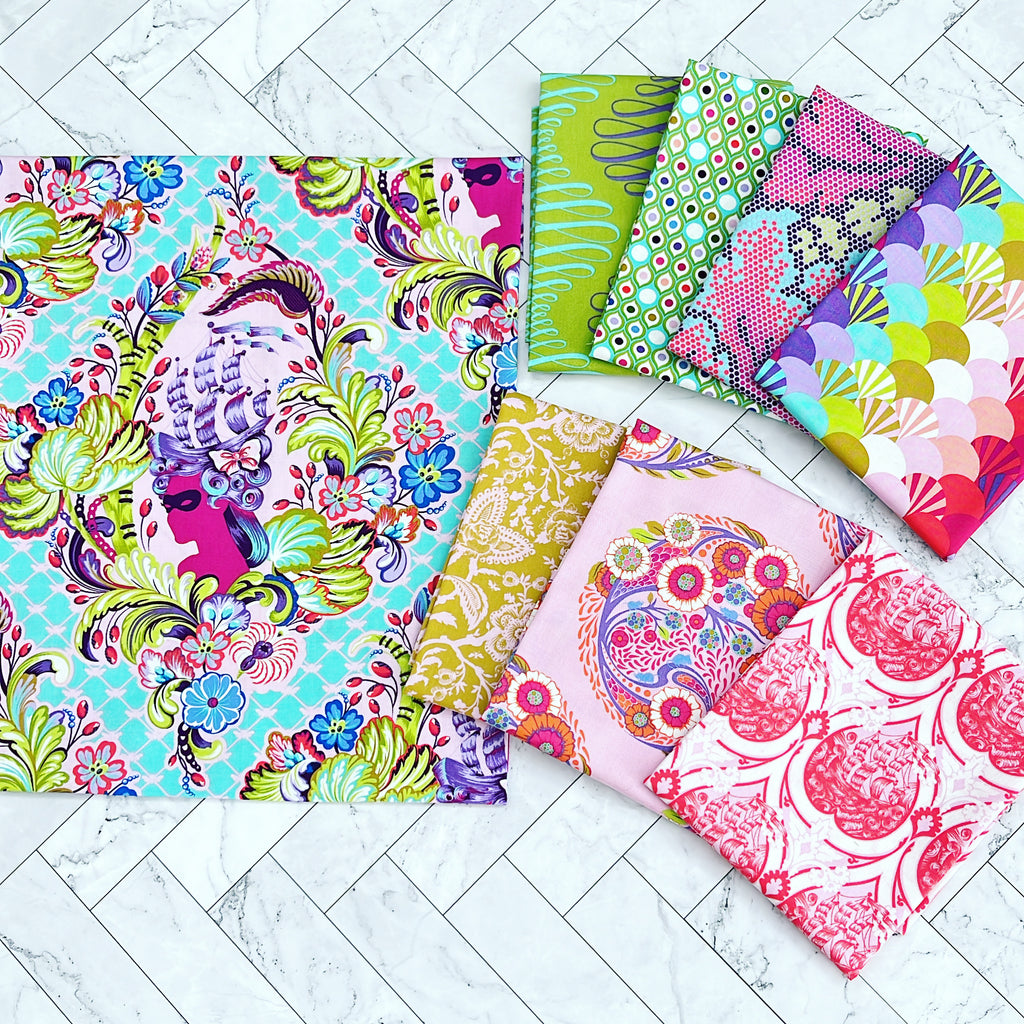 {New Arrival} Tula Pink Parisville Deja Vu Fat Quarter 8pcs Full bundle
