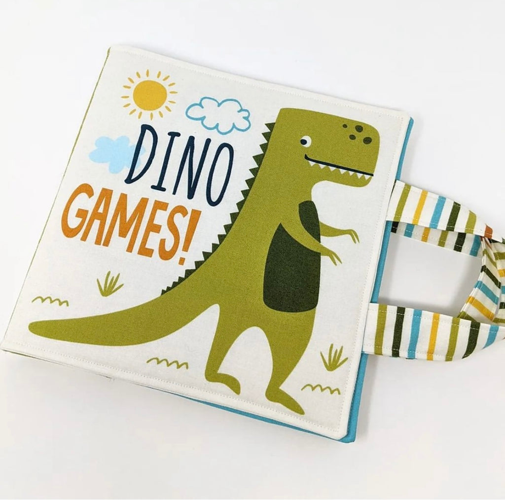 Moda Stacy Iest Hsu Stomp Stomp Roar Activity Book Panel 90cm by 150cm