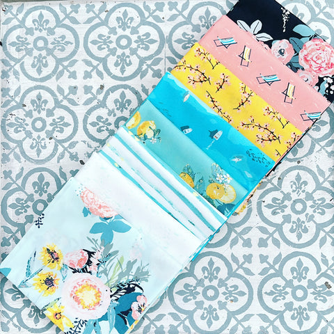 Art Gallery Capri Fat Quarter Bundles Mini Set x 8 Pieces