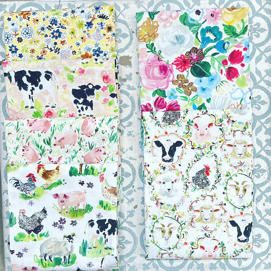 Dear Stella August Wren Hay There Fat Quarter Bundle x 6 Pieces