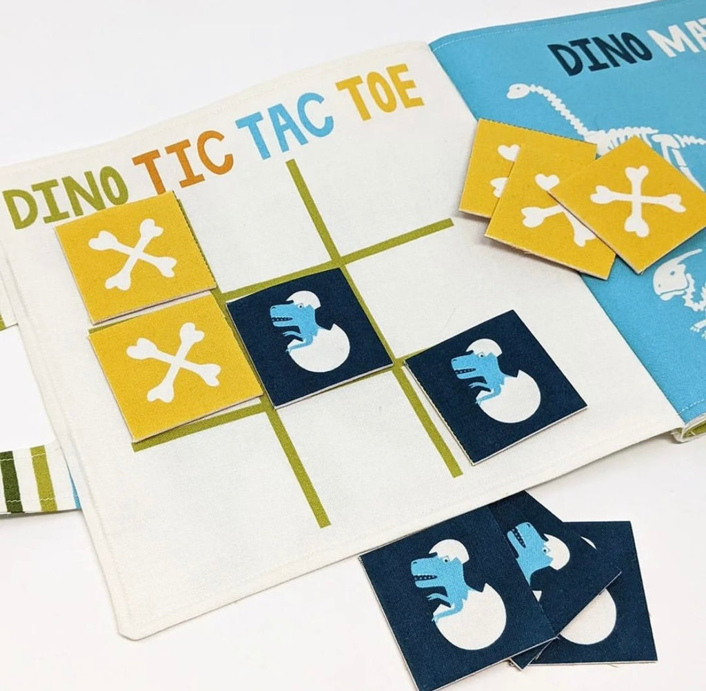 Moda Stacy Iest Hsu Stomp Stomp Roar Activity Book Panel 90cm by 150cm