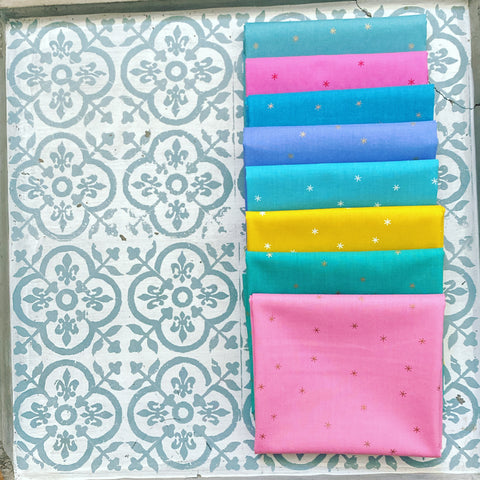 {New Arrival} Moda Ruby Star Society Spark Fat Quarter Bundle x 8 Pieces Multi