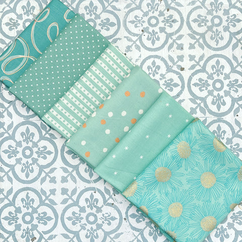{New Arrival} Moda Ruby Star Society Sampler Curated Fat Quarter Bundle x 6 Mint