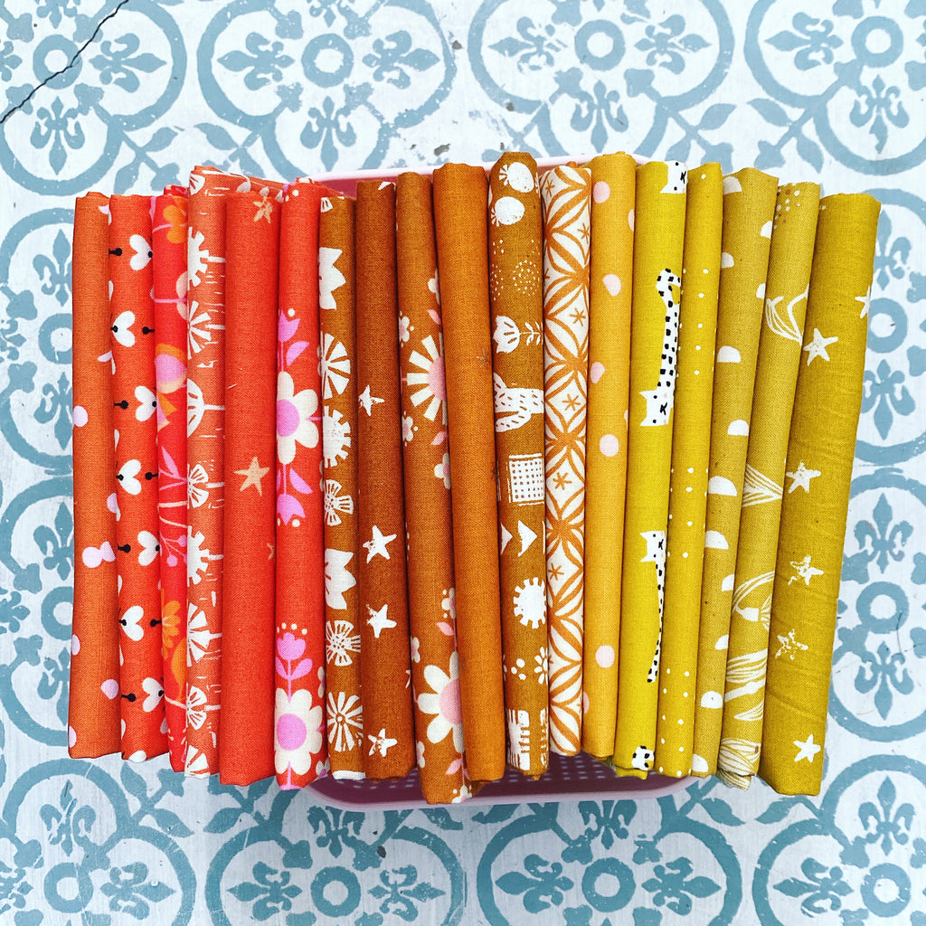 {New Arrival} Moda Ruby Star Society Curated Fat Quarter Bundle x 18 Pieces Fleur