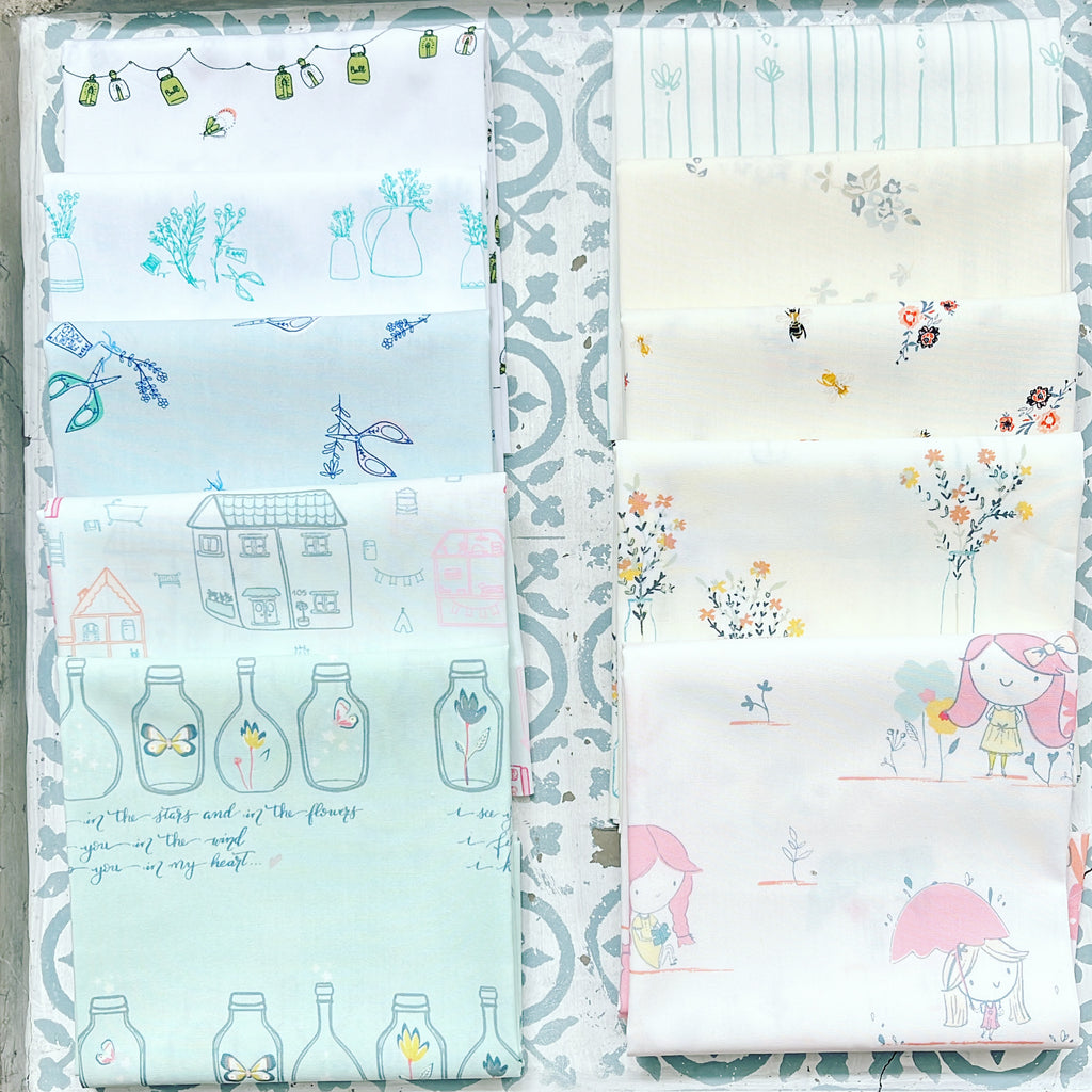 {New Arrival} Art Gallery Fabrics Curated Bundle Fat Quarter Bundles x 10 Pieces Cultivating Flowers