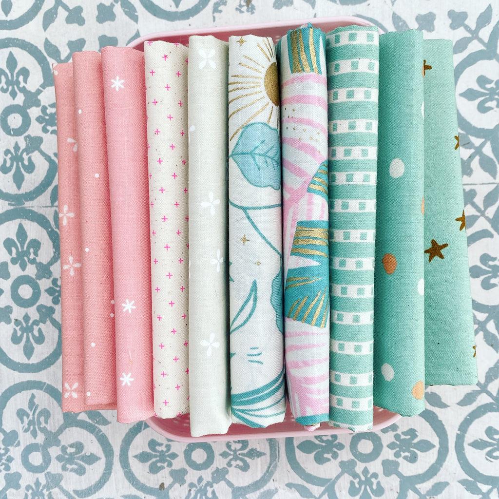 {New Arrival} Moda Ruby Star Society Unruly Nature Curated Fat Quarter Bundle x 10 Pieces Palm Cove