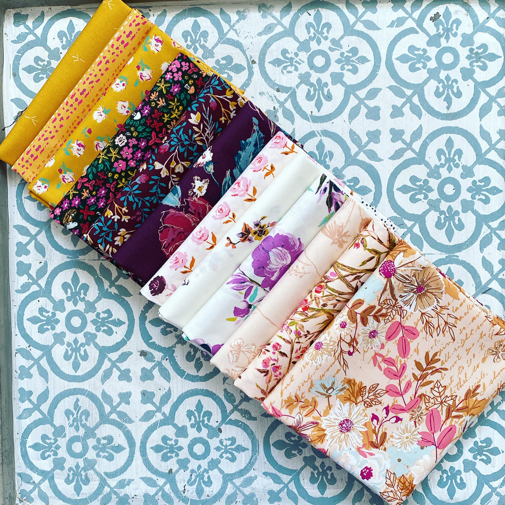 {New Arrival} Art Gallery Fabrics Curated Bundle Fat Quarter Bundles x 12 Pieces Betty Ann