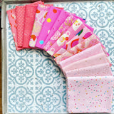 {New Arrival} Moda Ruby Star Society Curated Fat Quarter Bundle x 14 Pieces Love Yourself Pink