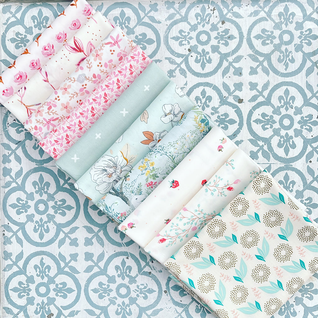 {New Arrival} Art Gallery Fabrics Curated Bundle Fat Quarter Bundles x 10 Pieces Whisper
