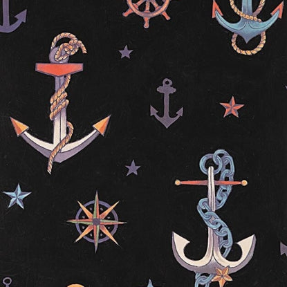 {New Arrival} Alexander Henry American Coast Anchored Black Multi