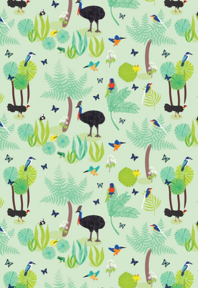 Amanda Brandl Wild Australia  Light Green