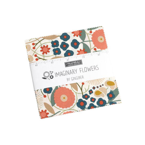 {New Arrival- Early Release) Moda Gingiber Imaginary Flowers 5" Squares