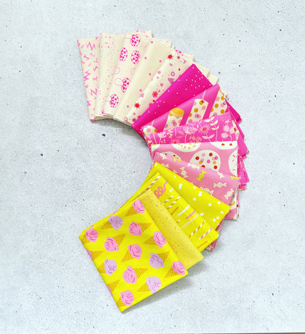 {New Arrival} Moda Ruby Star Society Curated Fat Quarter Bundle x 14 Electric Neon
