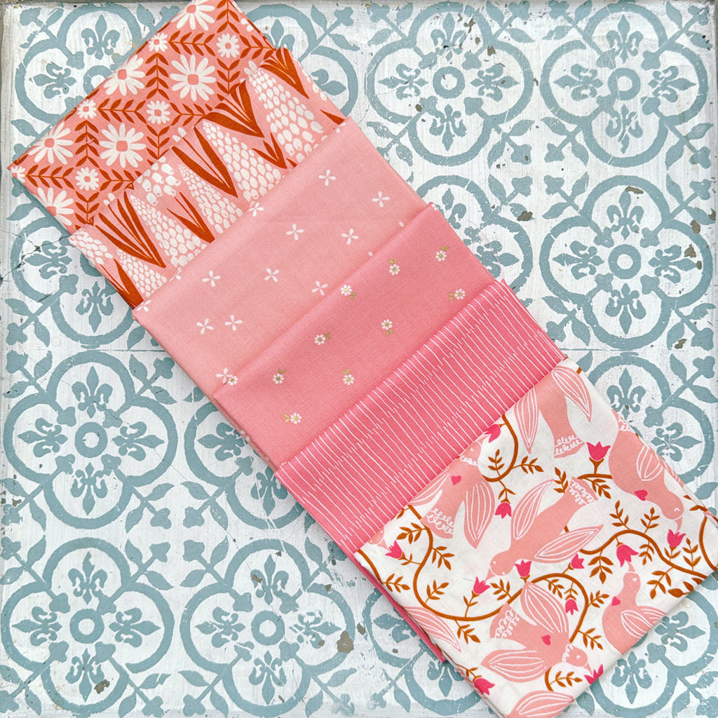 {New Arrival} Moda Ruby Star Society Sampler Curated Fat Quarter Bundle x 6 Paper Sorbet