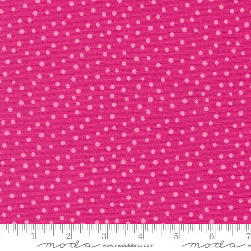 {Pre-Order January} Moda Flower Patches Dotty Dot Dots Raspberry