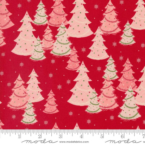 {New Arrival} Moda Once Upon a Christmas Evergreen Christmas Tree Red