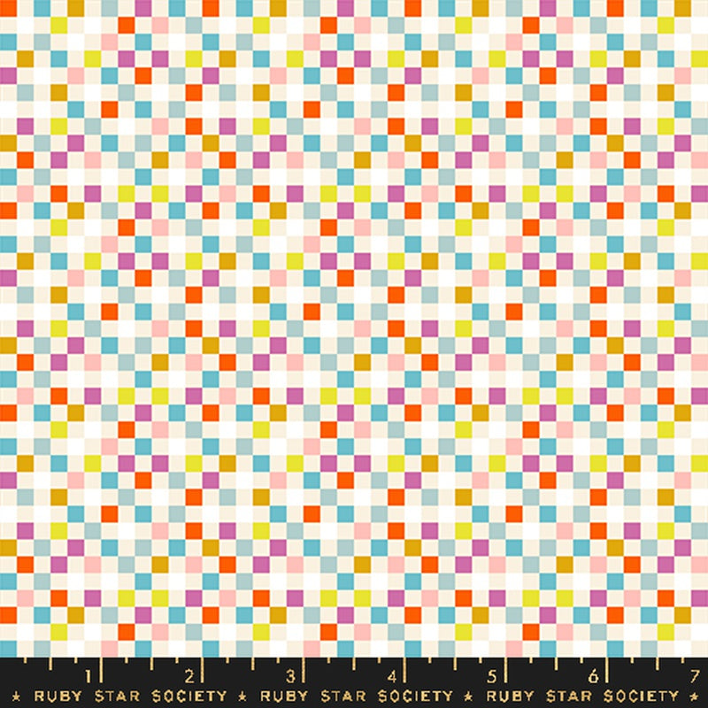 {Pre-Order August} Moda Ruby Star Society Washi Plus Checkmate Natural