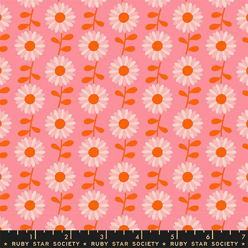 {New Arrival} Moda Ruby Star Society Flowerland Field of Daisies Sorbet FAT QUARTER