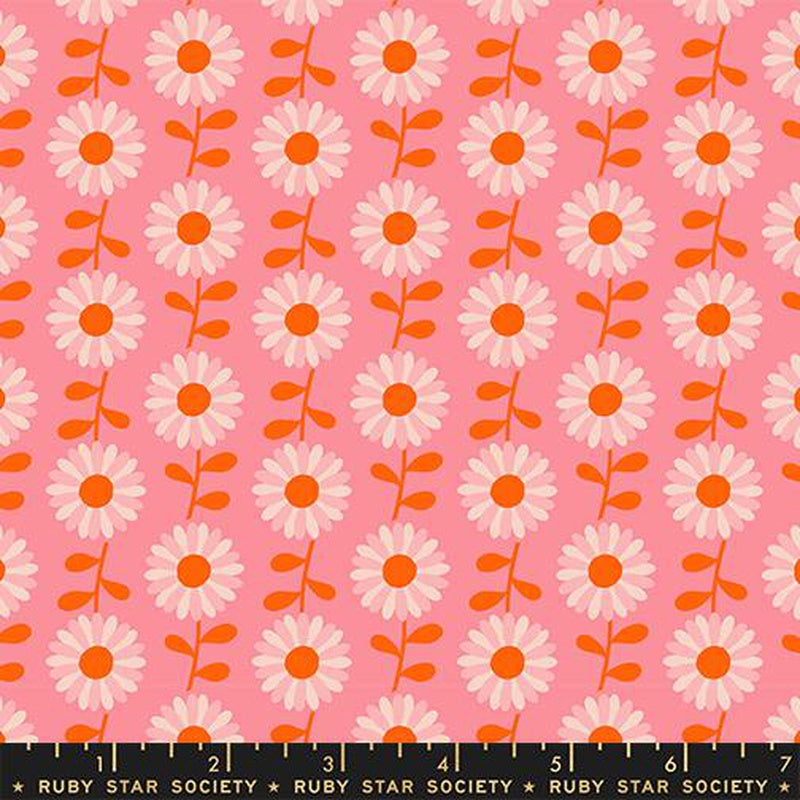 {New Arrival} Moda Ruby Star Society Flowerland Field of Daisies Sorbet
