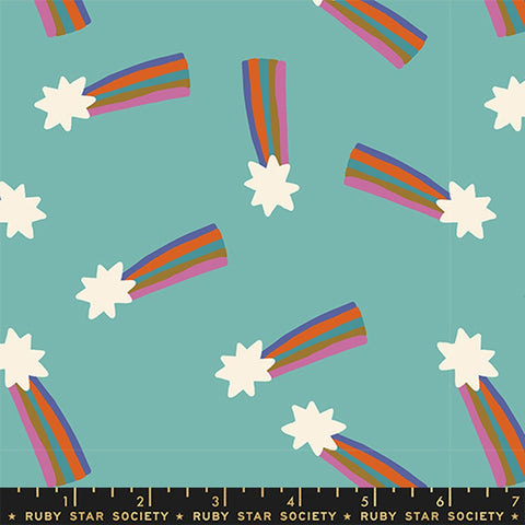 {Pre-Order March} Moda Ruby Star Society Mystic Fable Shooting Star Cottage Blue