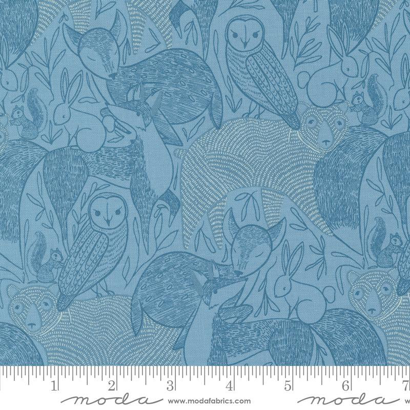{New Arrival} Moda Gingiber Woodland Wonder Woodland Animals Sky