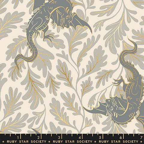 {Pre-Order April/May} Moda Ruby Star Society Fireglow Dragon Lair Metallic Oyster