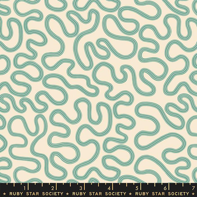 {New Arrival} Moda Ruby Star Society Verbena Meander Geo Watercress FAT QUARTER
