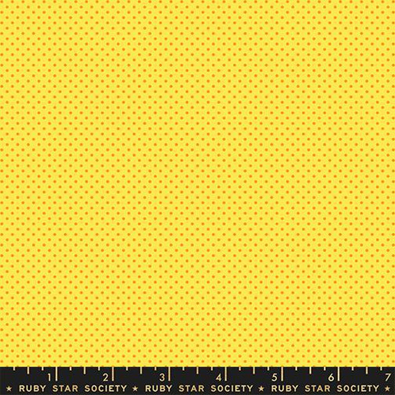 {Pre-Order October} Moda Ruby Star Society 1-800 Calico Mini Dot Chrome Yellow