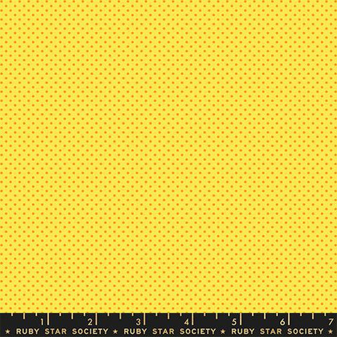{Pre-Order October} Moda Ruby Star Society 1-800 Calico Mini Dot Chrome Yellow