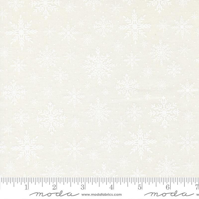 {New Arrival} Moda Fabrics Sweetfire Road Merrily on High Snowflake Snow White