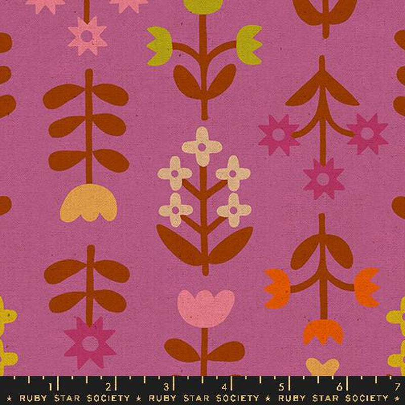 {New Arrival} Moda Ruby Star Society Favourite Flowers CANVAS Meadow Floral Wildflower