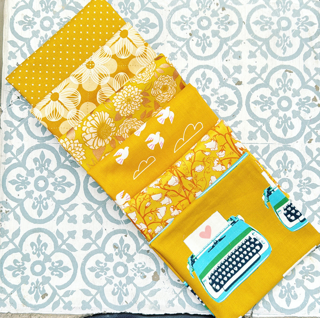 {New Arrival} Moda Ruby Star Society Sampler Curated Fat Quarter Bundle x 6 Sunbeam