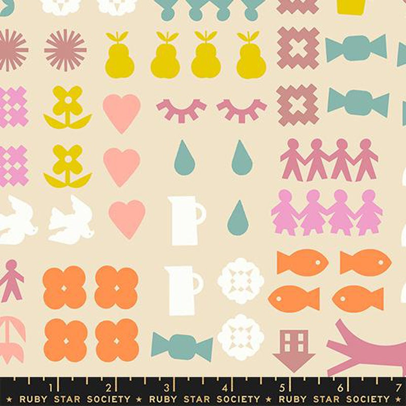 {Pre-Order Jan/Feb} Moda Ruby Star Society Paper Cuts 2 Together Parchment