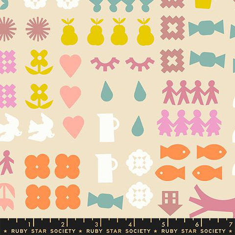 {Pre-Order Jan/Feb} Moda Ruby Star Society Paper Cuts 2 Together Parchment