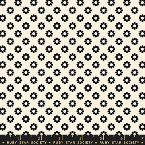 {Pre-Order April} Ruby Star Society Daisy Days - Daisy Black on Natural