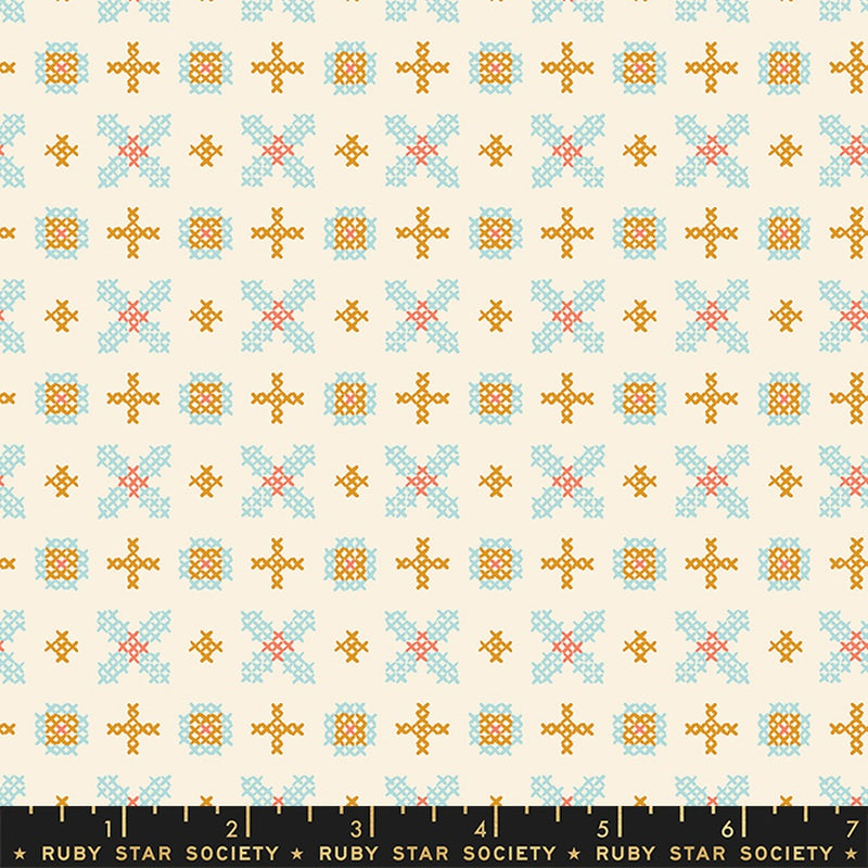 {New Arrival} Moda Ruby Star Society Winterglow Cross Stitch Natural