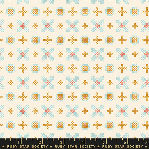 {New Arrival} Moda Ruby Star Society Winterglow Cross Stitch Natural