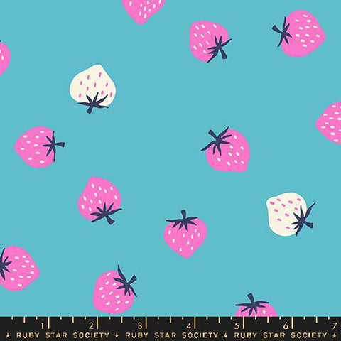 {Pre-Order May/June} Moda Ruby Star Society Strawberry - Strawberry Toss Turquoise