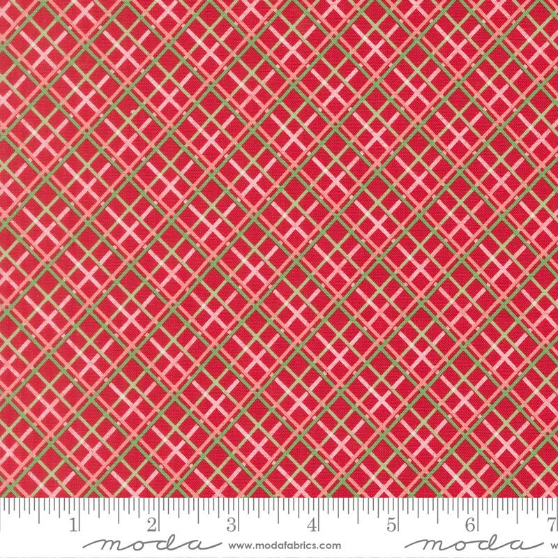 {New Arrival} Moda Fabrics Sweetfire Road Merrily on High Pretty Plaid Red
