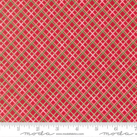 {New Arrival} Moda Fabrics Sweetfire Road Merrily on High Pretty Plaid Red