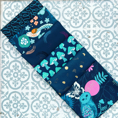 {New Arrival} Moda Ruby Star Society Limited Edition Sampler Curated Fat EIGHTH Bundle x 6 Galaxy Enchanted Garden