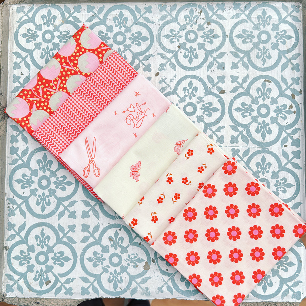 {New Arrival} Moda Ruby Star Society Sampler Curated Fat Quarter Bundle x 6 Florida Sun