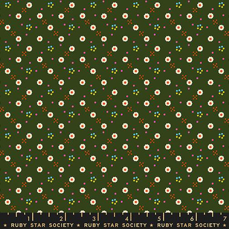{Pre-Order October} Moda Ruby Star Society 1-800 Calico Bandana Mossy