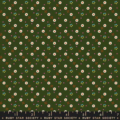 {Pre-Order October} Moda Ruby Star Society 1-800 Calico Bandana Mossy