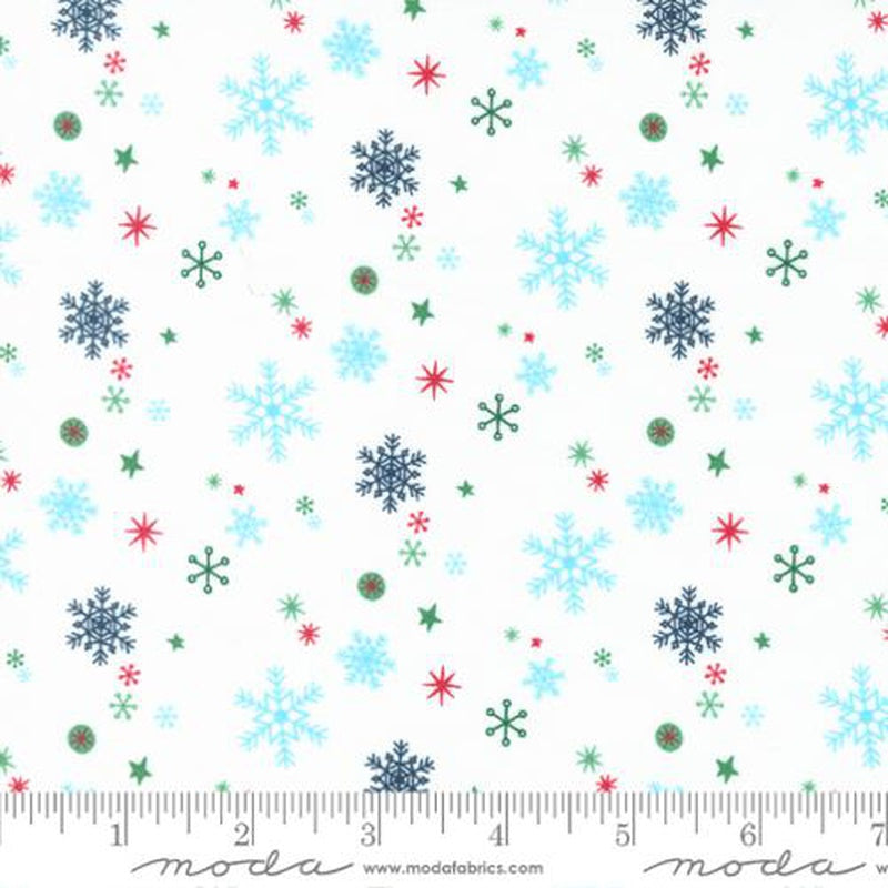 Moda Abi Hall Hello Holidays Snowflakes Snow