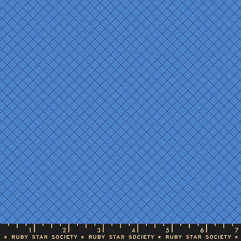 {Pre-Order January} Moda Ruby Star Society Sugar Cone 2 Grid on Point Royal Blue